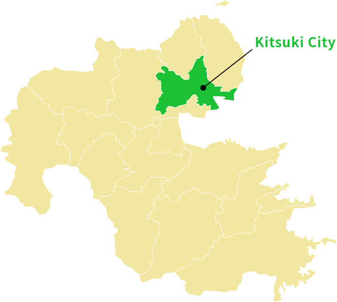 大分県の地図